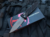 Microtech Socom Elite S/E Auto Black Aluminum Body w/ Apocalyptic Plain Edge (4.05”) 160A-10AP