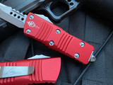 Microtech Mini Troodon Hellhound Red Aluminum Body w/ Stonewashed Hellhound Blade (1.99”) 819-10RDS