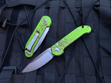 Microtech LUDT Zombietech Edition Aluminum Body w/ Stonewashed Plain Edge (3.42”) 135-10Z