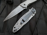 Kershaw Ken Onion Design Leek Assisted Folder Blackwashed Stainless Steel Body w/ Blackwashed Combination Plain Edge Drop Point Blade (3”) 1660CBBW