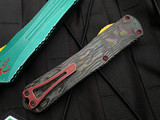 Heretic Knives Manticore X T/E Bounty Hunter Green Pattern Aluminum Body and Camo Carbon Backcover w/ Magnacut Battleworn Full Serrated Blade (3.7”) H031-8C-BOUNTY