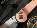 Marfione Custom LUDT Copper Body w/ Carbon Fiber Button and Hand Rubbed Satin Blade (3.42”)