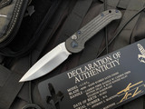 Marfione Custom LUDT Full Carbon Fiber Body w/ Blue Ringed Hardware and Hand Rubbed Satin Blade (3.42”)