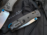 Benchmade Mini Bugout Axis Lock Folder Carbon Fiber Scales w/ CPM-S90V Stonewashed Plain Edge Blade (2.82”) 533-3