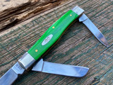 Case Knives Brilliant Green Bone Smooth Medium Stockman 52821