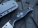 Spyderco Enuff Fixed Blade Black FRN Scales w/ Satin Finished Plain Edge Blade (3.93”) FB31PBK2