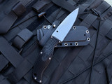 Spyderco Enuff Fixed Blade Black FRN Scales w/ Satin Finished Plain Edge Blade (3.93”) FB31PBK2