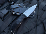 Spyderco Enuff Fixed Blade Black FRN Scales w/ Satin Finished Full Serrated Blade (3.93”) FB31SBK2