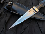Boker Magnum Sgian Dubh Black Micarta Handle w/ Satin Double Edge Plain Blade (4.65”) 02SC359