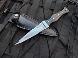 Boker Magnum Sgian Dubh Black Micarta Handle w/ Satin Double Edge Plain Blade (4.65”) 02SC359