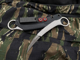 Microtech Feather S/E Fixed Blade Apocalyptic Finished Body w/ Apocalyptic Plain Edge Blade (1.875”) 215-10APS