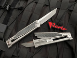 Reate Knives EXO Titanium Black Micarta Inlay w/ Stonewashed Tanto Edge Plain Blade (3.75”)