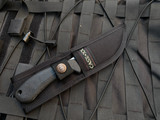 Case Knives Ridgeback Hunter Collins Black Synthetic Handle w/ Satin Finished Plain Edge Blade (4.13”) 00362