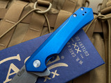 Case Knives Kinzua Flipper Spearpoint Blue Aluminum Body w/ S35VN Stonewashed Plain Edge Blade (3.4”) 64660