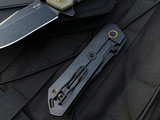 Boker Plus Kihoon Assisted Flipper OD Green G10 Scales w/ Blackwashed Plain Edge Blade (3.35”) 01BO164