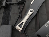 Marfione Custom Hera D/E Black Aluminum Body w/ Two-Tone Hardware and Rubbed Satin Blade (3.08”)