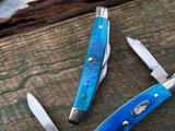 Case Knives Caribbean Blue Bone Sawcut Jig Small Congress