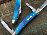 Case Knives Caribbean Blue Bone Sawcut Jig Small Congress