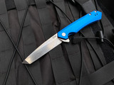 Case Knives Kinzua Flipper Tanto Blue Aluminum Body w/ S35VN Stonewashed Plain Edge Blade (3.4”) 64663
