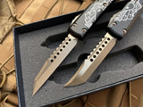 Microtech DeadMan’s Hand Ultratech Warhound and Hellhound Set 119-13SETDMS