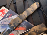 Microtech Ultratech S/E Coyote Camo Cerakote Aluminum Body w/ Coyote Camo Cerakote Plain Edge Blade (3.4”) 121-1CCS