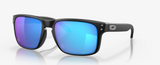 Oakley Holbrook Sunglasses Prizm Sapphire Iridium Polarized Lenses, Matte Black Frame