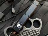 Microtech Ultratech D/E Black Tactical Aluminum Body w/ Black Full Serrated Blade (3.4”) 122-3T