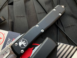 Microtech Ultratech T/E Black Aluminum Body w/ Satin Full Serrated Blade (3.4”) 123-6