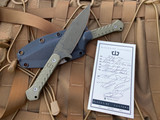 Blackside Customs Fedele X Fixed Blade OD Green G10 Scales w/ OD Green Digicam Plain Edge Blade (4.25”)