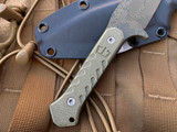 Blackside Customs Fedele X Fixed Blade OD Green G10 Scales w/ OD Green Digicam Plain Edge Blade (4.25”)