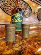 Marfione Antique Bronze Titanium Dagger Logo Shot Glass