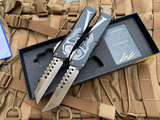 Microtech Combat Troodon Molon Labe Set Hellhound and Warhound w/ Bronzed Plain Edge Blades and Matching Serial Numbers (3.8”) 219-10SETMLS