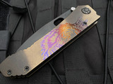 Medford 187DP Folder Bronzed “Lion’s Head” Body and PVD Hardware w/ PVD D2 Plain Edge Blade (3.75”)