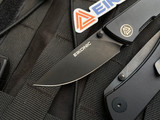 Eikonic Fairwind Folder Black G10 Scales w/ D2 Black Plain Edge (2.72”) 220BB