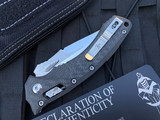 Marfione Custom Prototype Amphibian Folder Full Carbon Fiber Body w/ Two Tone Hardware and Mirror Polished Blade