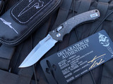 Marfione Custom Prototype Amphibian Folder Full Carbon Fiber Body w/ Two Tone Hardware and Hand Rubbed Satin Blade