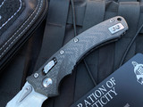 Marfione Custom Prototype Amphibian Folder Full Carbon Fiber Body w/ Two Tone Hardware and Hand Rubbed Satin Blade