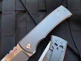 Chaves Ultramar 229 Redencion Kick Stop Folder Full Titanium Body w/ M390 Satin Finished Drop Point Plain Edge Blade (3.4”)