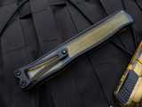 Heretic Knives Cleric II D/E Ultem Top Scale w/ Ultem Back Plate and DLC Plain Edge Blade (4.25") H020-6A-ULTEM