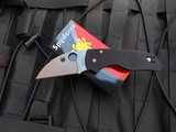 Spyderco Lil Native Folder Black G10 Scales w/ S30V Satin Finished Plain Edge Blade (2.44") C230GPWC