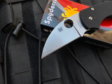 Spyderco Lil Native Folder Black G10 Scales w/ S30V Satin Finished Plain Edge Blade (2.44") C230GPWC