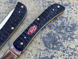 Case Knives Sod Buster Jr Navy Blue Bone Rogers Jig w/ Polished Plain Edge Blade 06890