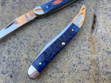 Case Knives Medium Texas Toothpick Navy Blue Rogers Jig 06892