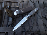 Mikov 241 Predator Lever Lock Auto Folder Black Polymer Body w/ Polished Plain Edge Blade (3.75")