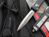 Microtech Ultratech D/E Black Aluminum Body w/ Stonewashed Plain Edge Blade (3.4") 122-10