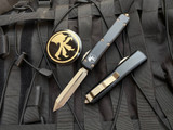 Microtech Ultratech Spartan Black Aluminum Body w/ Bronzed Plain Edge Blade (3.4") 223-13