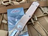 Microtech Combat Troodon D/E Tan Aluminum Body w/ Satin Partially Serrated Blade (3.75") 142-5TA