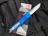 Microtech Combat Troodon S/E Blue Aluminum Body w/ Stonewashed Plain Edge Blade (3.82") 143-10BL