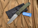 Benchmade Bailout AXIS Lock Folder Textured Green Aluminum Body w/ M4 Grey Cerakote Tanto Plain Edge Blade (3.38") 537GY-1