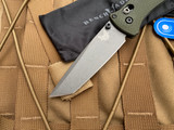 Benchmade Bailout AXIS Lock Folder Textured Green Aluminum Body w/ M4 Grey Cerakote Tanto Plain Edge Blade (3.38") 537GY-1
